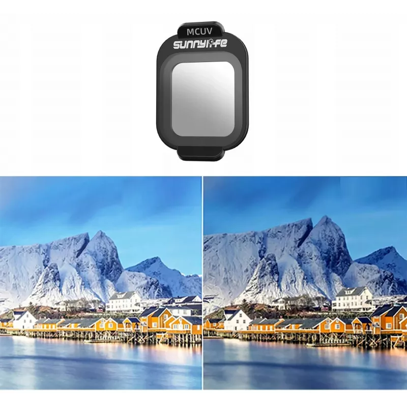 SUNNYLIFE UV MC UV-filter voor DJI Flip drone + beschermtas Fi961