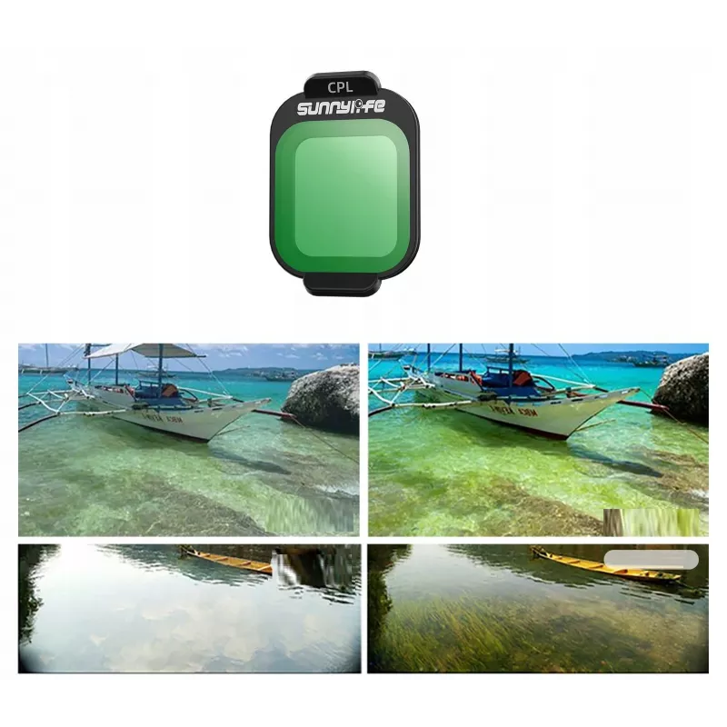 SUNNYLIFE CPL polarisatiefilter voor DJI Flip drone + beschermtas Fi963