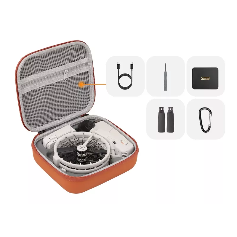 SUNNYLIFE hard shell draagkoffer voor DJI Flip drone - oranje (FP-B957-C)