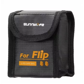 SUNNYLIFE brandveilige batterij-veiligheidstas voor DJI Flip drone - plaats voor 2 accu's - FP-DC955-2