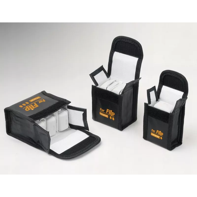 SUNNYLIFE brandwerende tas voor 3 DJI Flip accu's