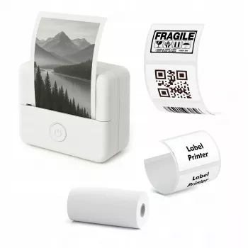 LOVEINSTANT X6 Bluetooth Thermische Printer voor foto's, etiketten, notities, stickers, AI-app, Wit