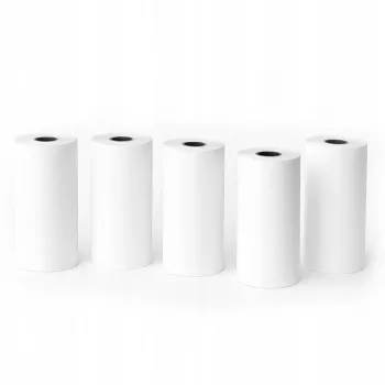 LOVEINSTANT Witte Zelfklevende Papieren Labels 5x Rol 3,5m voor Love Instant X6 / S1 / Phomemo T02 / M02x