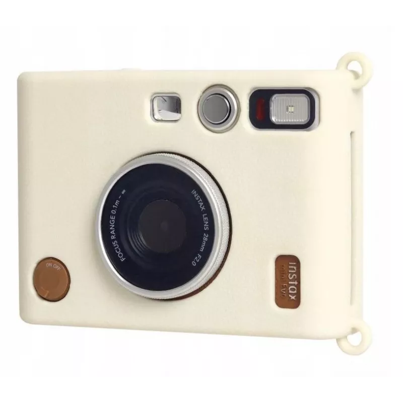 LOVEINSTANT siliconenhoes voor Fujifilm Instax Mini Evo - wit