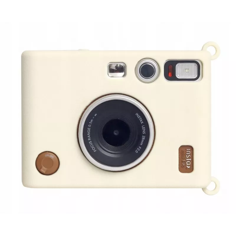 LOVEINSTANT siliconenhoes voor Fujifilm Instax Mini Evo - wit