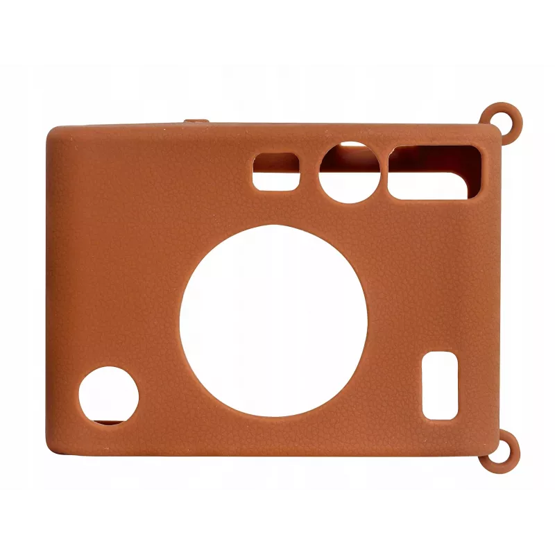 LOVEINSTANT siliconen beschermhoes voor Fujifilm Instax Mini Evo - bruin