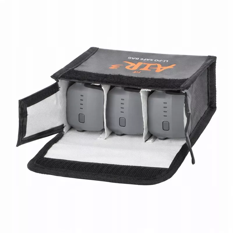 SUNNYLIFE brandwerende tas voor 3 DJI Air 3 / 3S accu's
