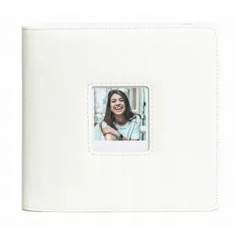 LOVEINSTANT fotoalbum voor Polaroid Go – 36 bladen, 288 foto's, wit PU-leer