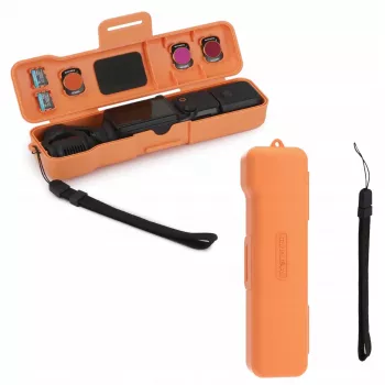 SUNNYLIFE beschermhoes harde koffer voor DJI Osmo Pocket 3 en accessoires, oranje