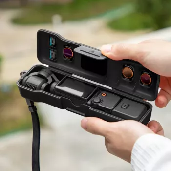 SUNNYLIFE beschermhoes harde koffer voor DJI Osmo Pocket 3 en accessoires, oranje