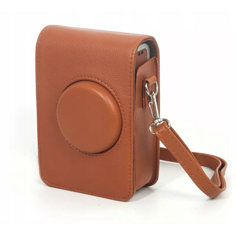 LOVEINSTANT beschermhoes voor Fujifilm Instax Mini Evo - bruin (verticaal)