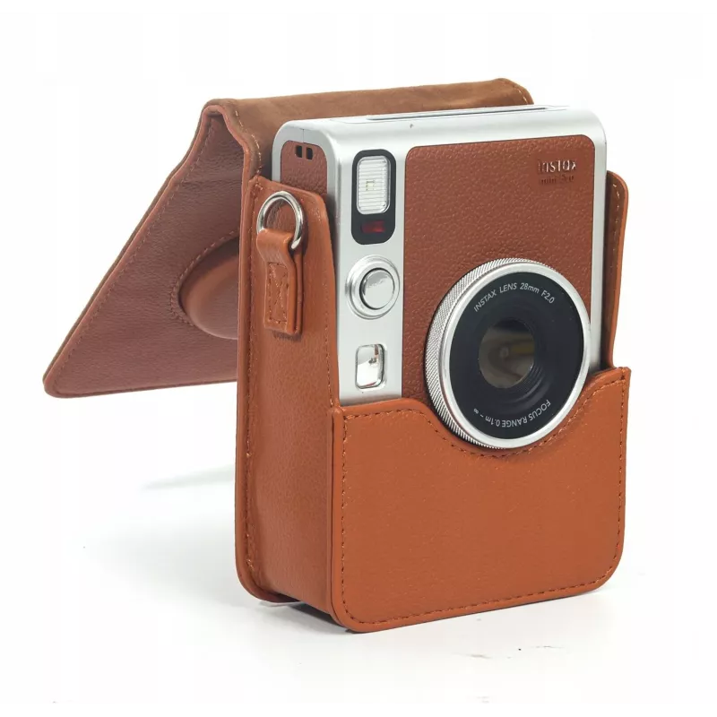 LOVEINSTANT beschermhoes voor Fujifilm Instax Mini Evo - bruin (verticaal)
