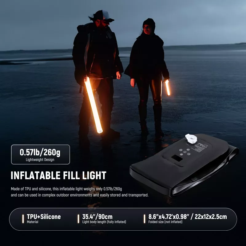 NEEWER GC21B opblaasbaar LED-buislicht bi-color 21W 2500mAh