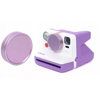 LOVEINSTANT aluminium objectiefdop voor Polaroid Now / Now+ - paars