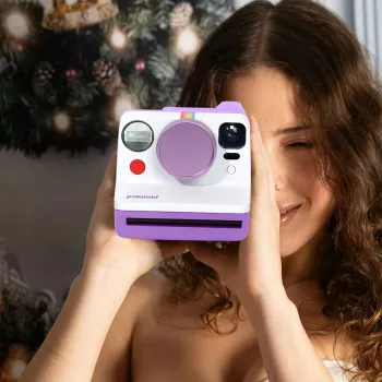 LOVEINSTANT aluminium objectiefdop voor Polaroid Now / Now+ - paars