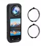 PULUZ 2-pack gehard glazen lensbescherming voor Insta360 X5 / Pu749t