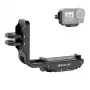 PULUZ PU768B Cage Rail voor DJI Osmo Action 5 Pro / 4, horizontaal en verticaal
