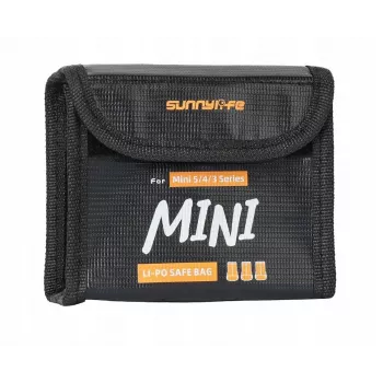 SUNNYLIFE brandwerende accu-opbergcase voor 3x DJI Mini 5/4/3 Pro Mini 3 accu's N5p-dc085-3