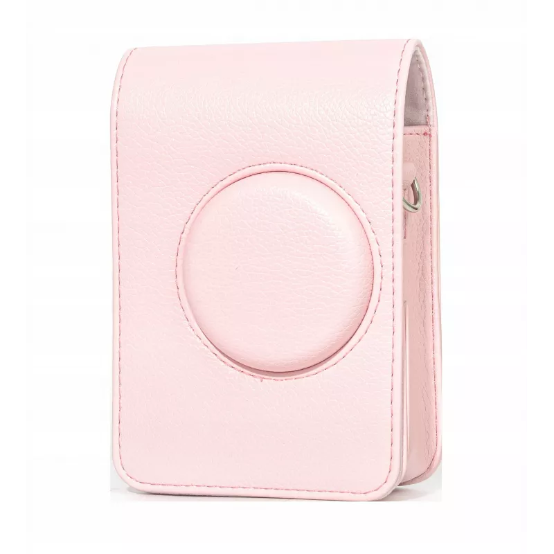 LOVEINSTANT case pouch bag cover voor Fujifilm Instax Mini Evo roze verticaal