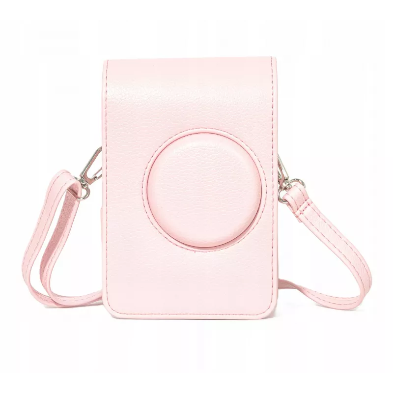 LOVEINSTANT case pouch bag cover voor Fujifilm Instax Mini Evo roze verticaal