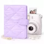 LOVEINSTANT fotoalbum voor 108 foto's compatibel met Fujifilm Instax Mini 12 40 11 9 8 7 Evo LiPlay Link, paars gewatteerd