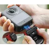 SUNNYLIFE magnetische quick release mount 1/4 inch basis voor DJI Osmo Action 5 Pro 4 3 2 / Insta360 - zwart