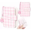 LOVEINSTANT pocket fotoalbum voor 28 Instax Mini foto's - ruitpatroon - roze