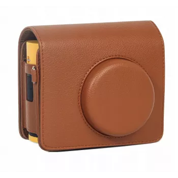 LOVEINSTANT case cover pouch voor Kodak Mini Shot 3 Era MS300 instantcamera - bruin