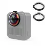 PULUZ 2x gehard glazen lensbeschermer voor GoPro Max 2 - zwart frame