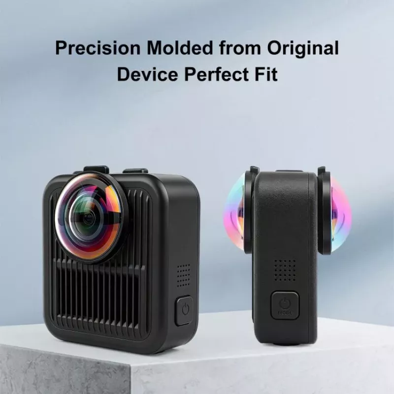 PULUZ 2x gehard glazen lensbeschermer voor GoPro Max 2 - zwart frame