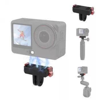 PULUZ magnetische snelkoppelingsmontageadapter voor DJI Osmo Action 6 / Nano / GoPro houder PU1070B