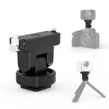 PULUZ Magnetic Quick Release Mount met 1/4 inch schroef en koudeschoenadapter voor Insta360 GO Ultra, actiecamera's - PU1073B