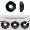 PULUZ groothoekobjectief FOV Boost 185° voor DJI Osmo Action 6 / HD-glas / PU1103