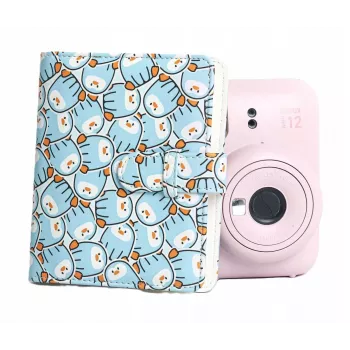 LOVEINSTANT fotoalbum 64x voor Fujifilm Instax Mini 99 41 12 40 11 Evo Liplay Link / blauwe pinguïns