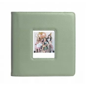 LOVEINSTANT Fotoalbum voor 288 foto's, compatibel met Fuji Instax Wide 400/300, Polaroid 600/Now, groen