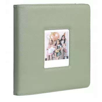 LOVEINSTANT Fotoalbum voor 288 foto's, compatibel met Fuji Instax Wide 400/300, Polaroid 600/Now, groen