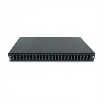 RACKTEL RL-PFWDPX24 24-poorts SC duplex glasvezel patchpanel, 1U, zwart