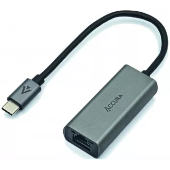 ACCURA USB-C naar RJ45 Gigabit Ethernet Adapter, Space Gray