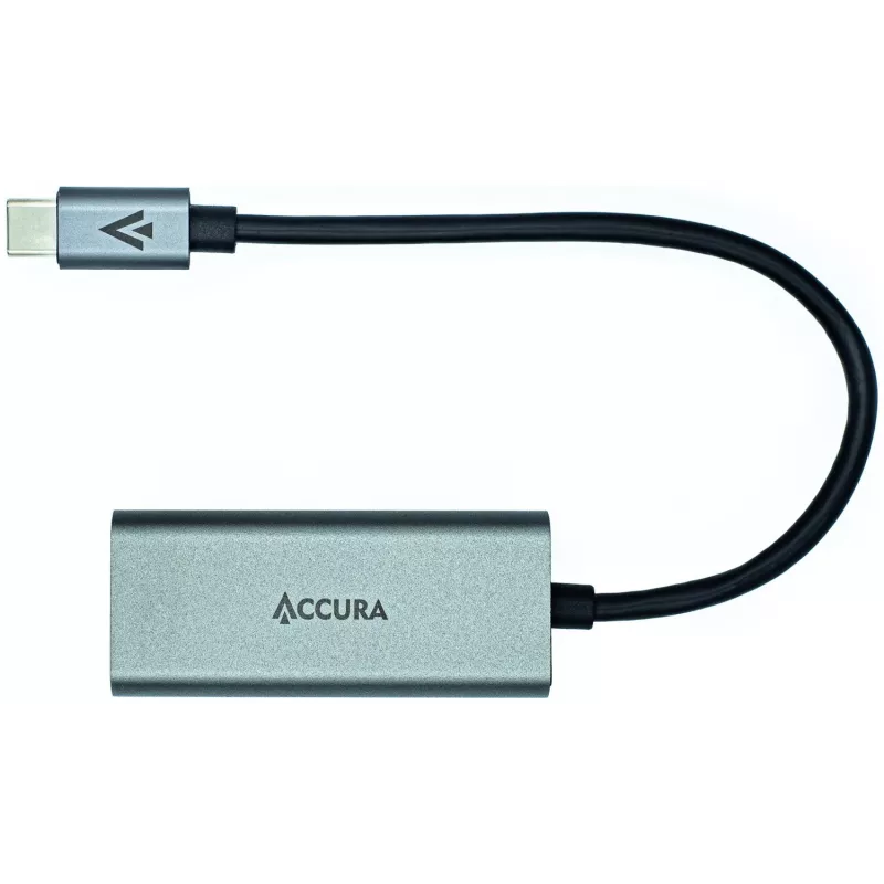 ACCURA USB-C naar RJ45 Gigabit Ethernet Adapter, Space Gray