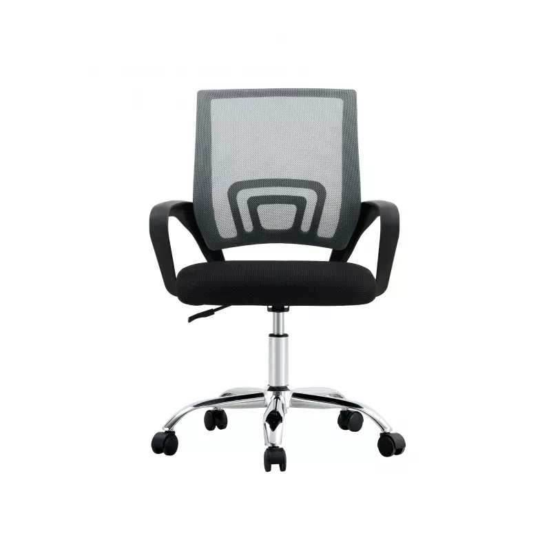 Extralink Home draaibare bureaustoel met mesh-rugleuning, zwart