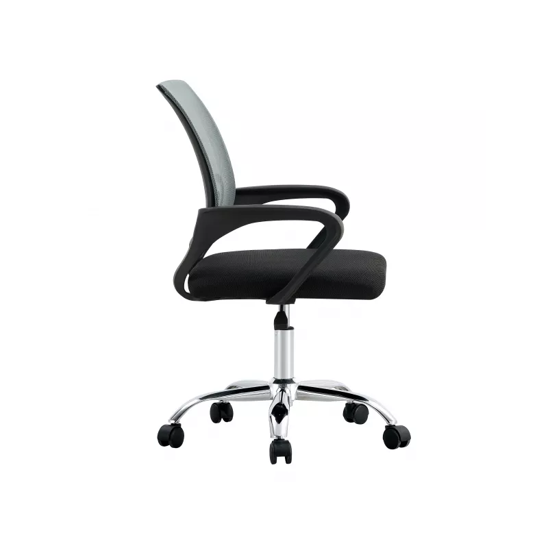 Extralink Home draaibare bureaustoel met mesh-rugleuning, zwart