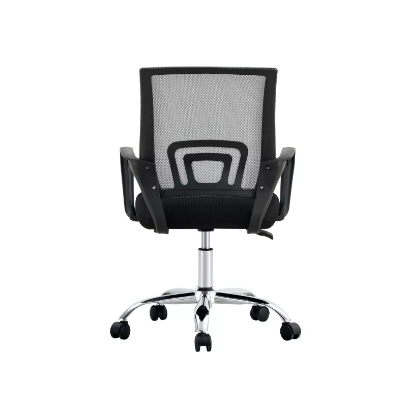 Extralink Home draaibare bureaustoel met mesh-rugleuning, zwart
