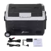 HCALORY D55M+ auto cooler met Bluetooth, 55L, compressor, -20°C tot +20°C, DC 12V/24V, AC 100-240V, zwart