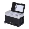 HCALORY D55M+ auto cooler met Bluetooth, 55L, compressor, -20°C tot +20°C, DC 12V/24V, AC 100-240V, zwart