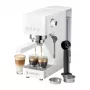 AMZCHEF CE-EM3131-WT piston koffiezetapparaat (wit) - 20 bar espressomachine met stoompijpje