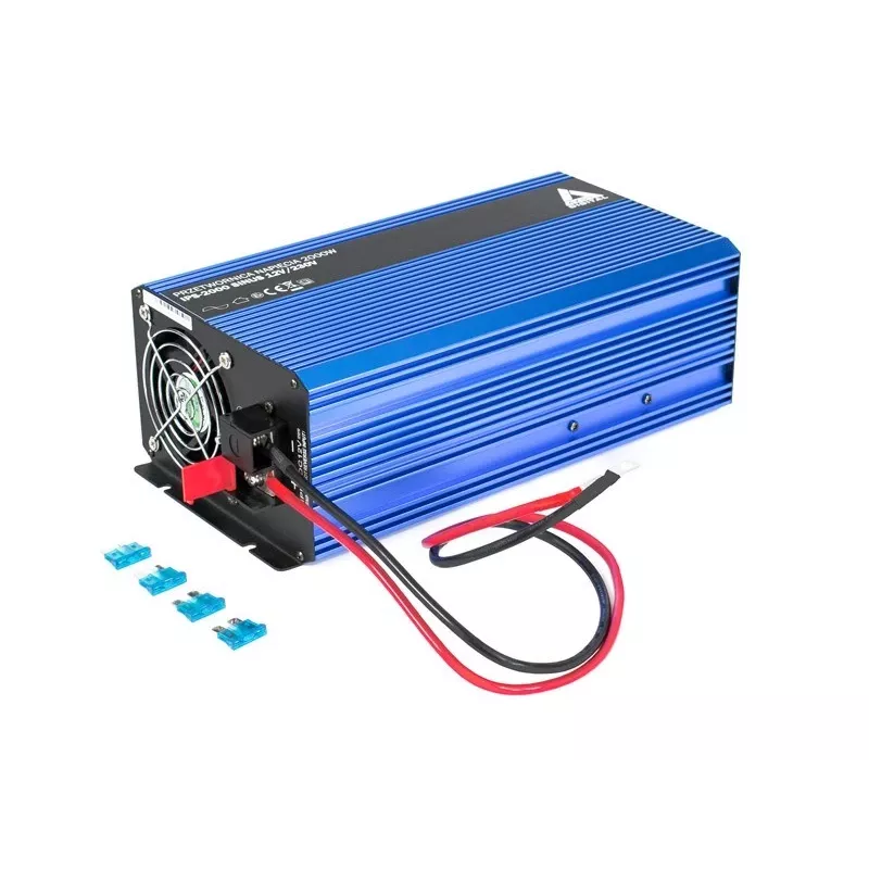 AZO Digital 12 VDC / 230 VAC converter SINUS IPS-2000S 2000W zuivere sinus omvormer