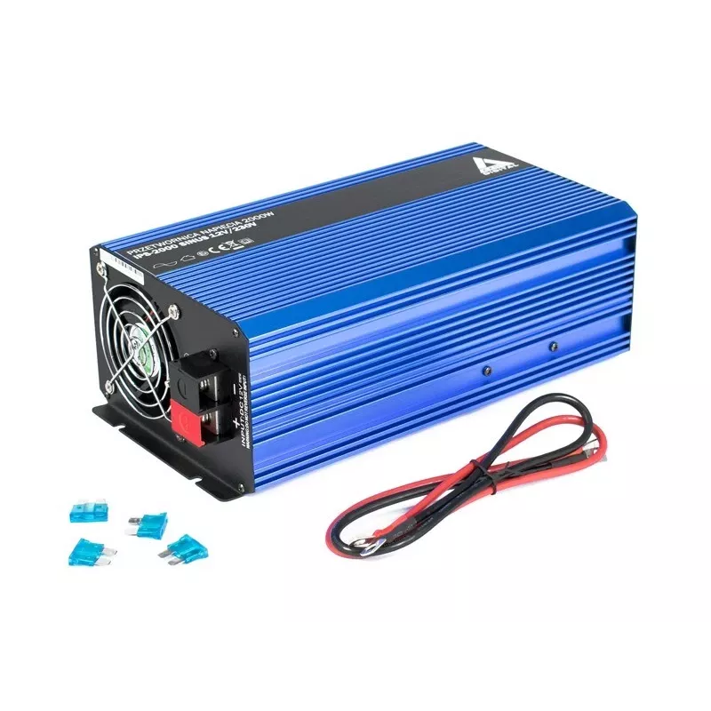 AZO Digital 12 VDC / 230 VAC converter SINUS IPS-2000S 2000W zuivere sinus omvormer