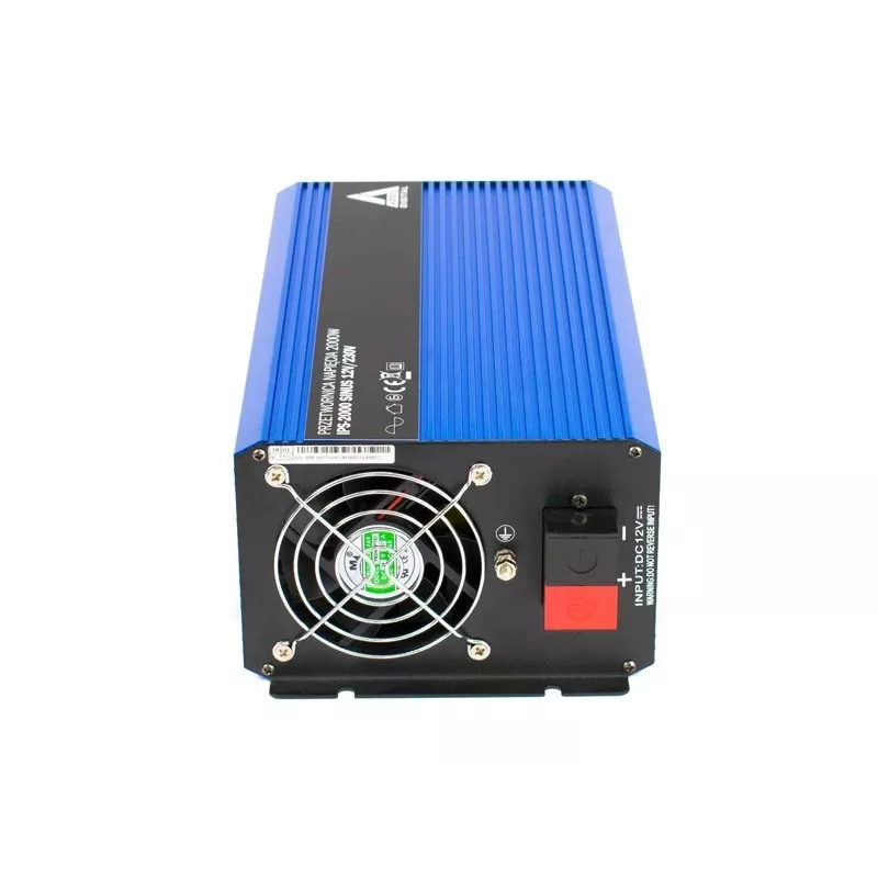 AZO Digital 12 VDC / 230 VAC converter SINUS IPS-2000S 2000W zuivere sinus omvormer