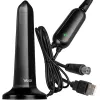 VAYOX VA0127 indoor DVB-T/T2-antenne, zwart, 28 dBi, 3m coaxkabel, USB-gevoed