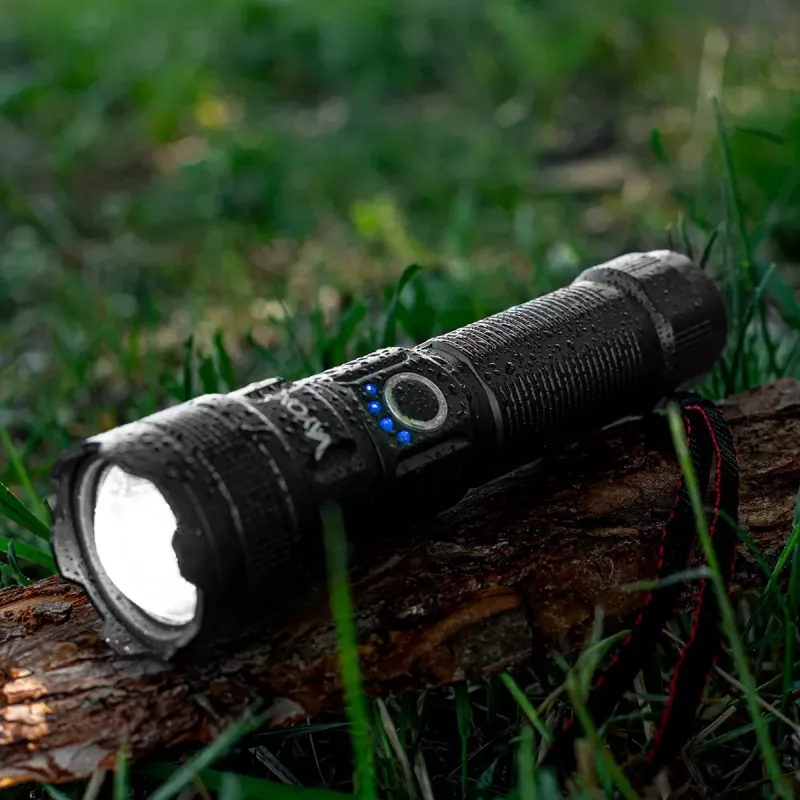 VAYOX VA0179 accu-zaklamp, 600 lm, 10 W, zoom, powerbank-functie, USB-C